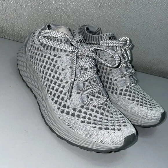 NOBULL Diamonds Knit Runner Shoes – Grey – Unisex M5.5 / W7 – New Without Box