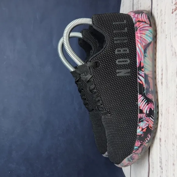 NOBULL | EUC Midnight Palm Black Outwork Superfabric Shoes Sneakers Women's 5