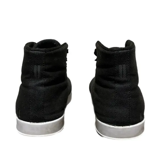 NOBULL High Top Canvas Trainer Black Shoes Unisex Size 6M/7.5W