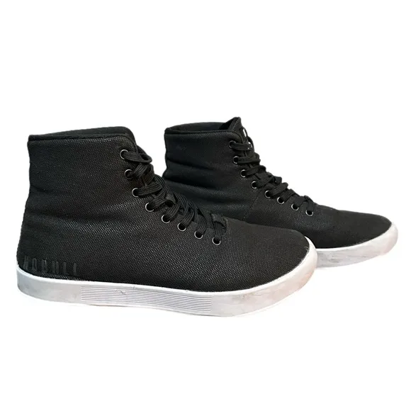 NOBULL High Top Canvas Trainer Black Shoes Unisex Size 6M/7.5W