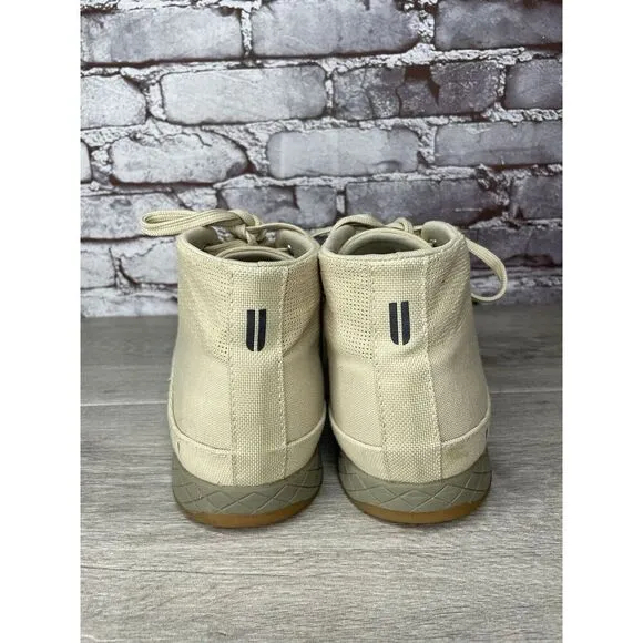 Nobull Mid Desert Trainer Canvas Beige Fabric Lace Up Sneakers Men 13M US/47.5EU