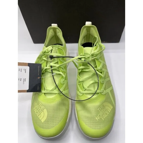 North Face Shoes Men’s Size 9 Fly pack Lace Running Sneakers Neon green