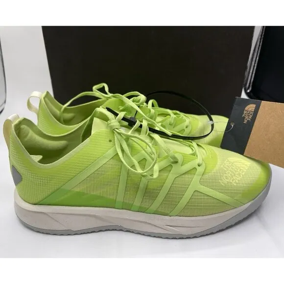 North Face Shoes Men’s Size 9 Fly pack Lace Running Sneakers Neon green