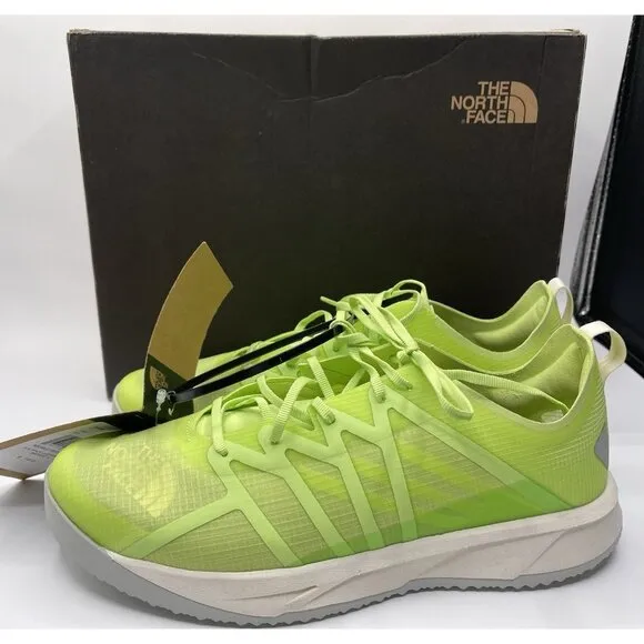 North Face Shoes Men’s Size 9 Fly pack Lace Running Sneakers Neon green