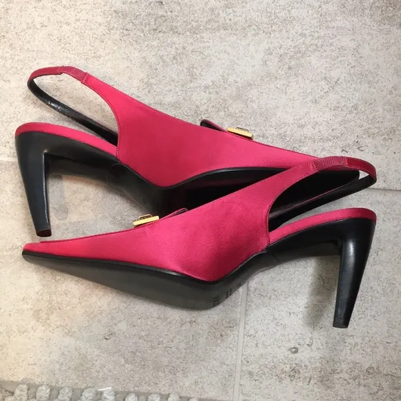 NWD Escada 38.5 Pink Coral Sling back  Heels