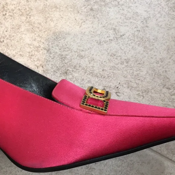 NWD Escada 38.5 Pink Coral Sling back  Heels