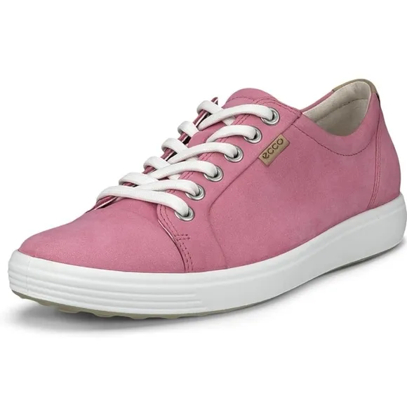 NWOB $175 ECCO Bubblegum Soft 7 Nubuck Sneakers