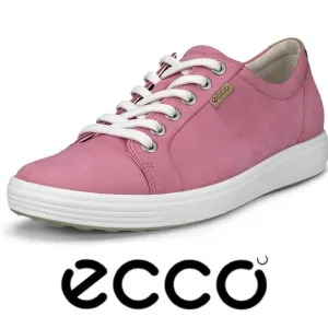 NWOB $175 ECCO Bubblegum Soft 7 Nubuck Sneakers