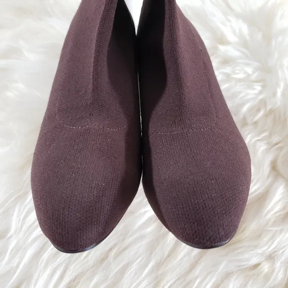 NWOB Mango Sock-style Knitted Heels Ankle Boots Size 6-6.5US / 37EU