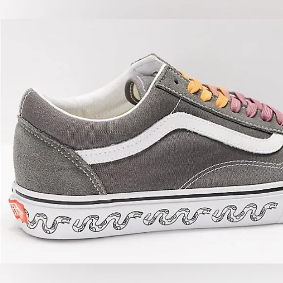 NWOB Vans Old Skool UV Dreams Pewter &amp; White Skate Shoes