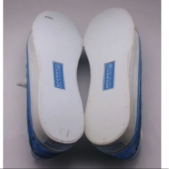 NWOB Sperry Topsider Blue Sequin Shoes