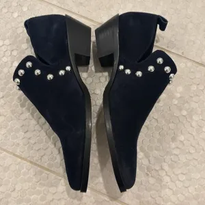 NWOT 275 Central dark blue sz 6.5 studded ankle shoes