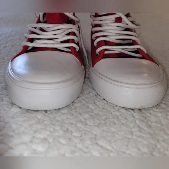 NWOT Chalk Line WWE Rare Shawn Michaels HBK  Red High Top Canvas Shoes Size 7