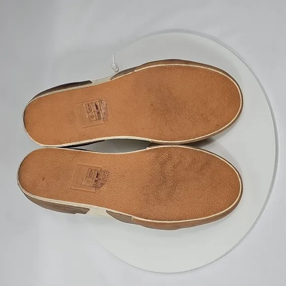 NWOT Dolce Vita Zina Lace-Up Sneakers Colorblock Leather White Rose Gold Tan 7