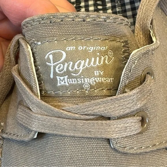 NWOT Original Penguin Low Cut Tan/Brown Canvas Sneakers, Men's 10.5