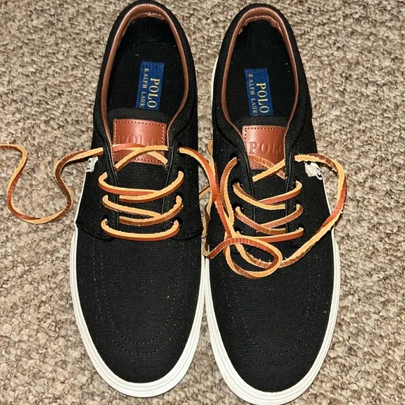 NWOT Ralph Lauren Polo Shoes Mens 9 Sneaker Canvas Lifestyle Preppy Retro