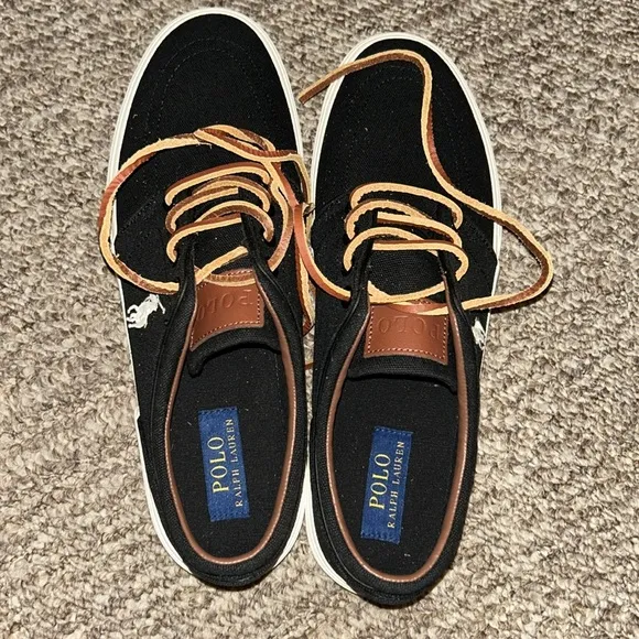 NWOT Ralph Lauren Polo Shoes Mens 9 Sneaker Canvas Lifestyle Preppy Retro