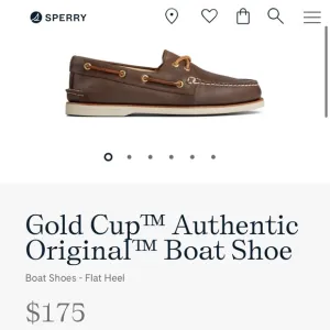 NWOT Sperry Gold Cup Boat Shoe A/O 2-Eye