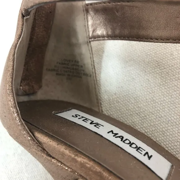 NWOT Steve Madden Rose Gold Dress Shoes