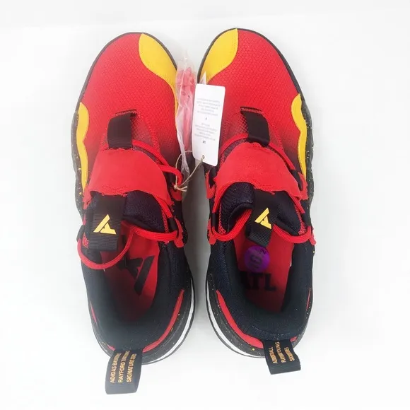 NWT Adidas Trae Young 1 Atlanta Hawks Basketball Shoe | Red Black Yellow | 10.5
