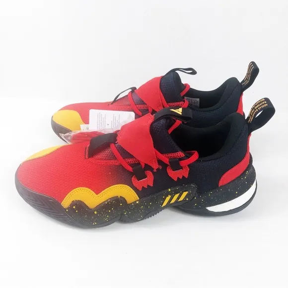 NWT Adidas Trae Young 1 Atlanta Hawks Basketball Shoe | Red Black Yellow | 10.5