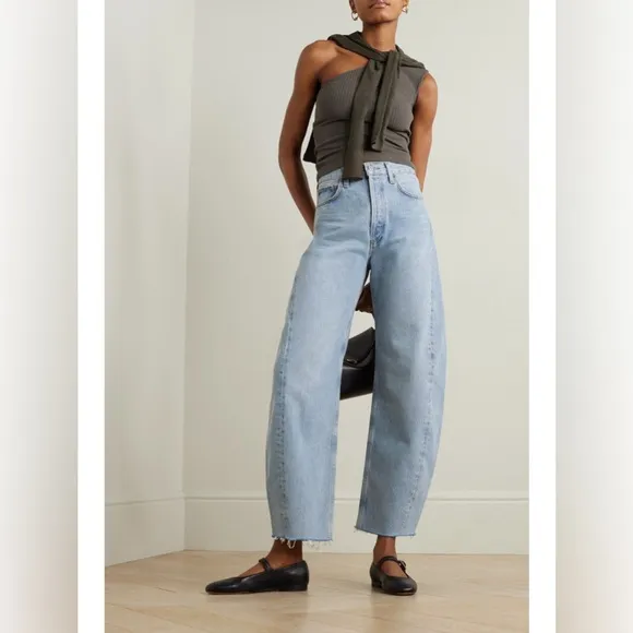 NWT Agolde Luna High Rise Pieced Taper Size 26 / US 2