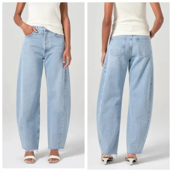 NWT Agolde Luna High Rise Pieced Taper Size 26 / US 2