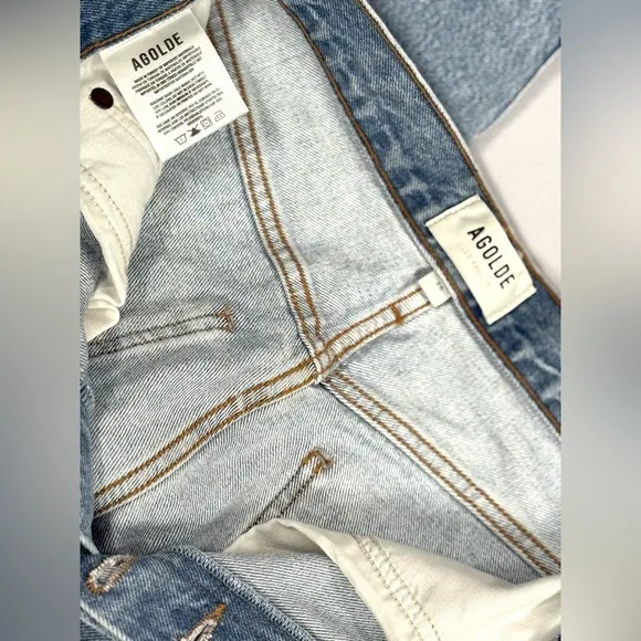 NWT Agolde Luna High Rise Pieced Taper Size 26 / US 2