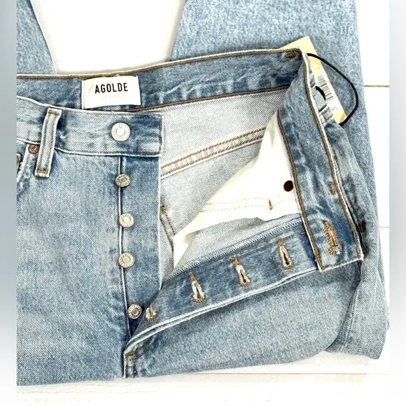 NWT Agolde Luna High Rise Pieced Taper Size 26 / US 2
