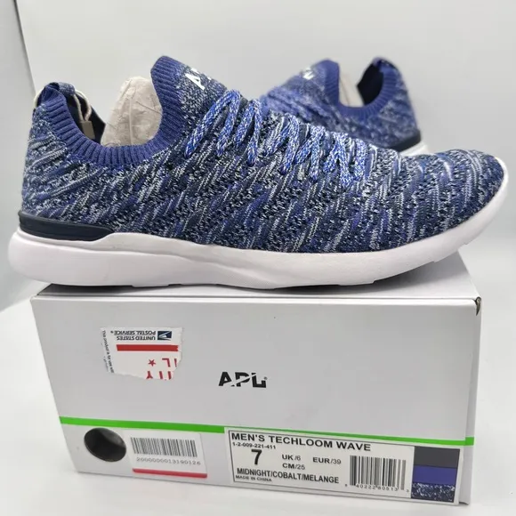 NWT APL Athletic Propulsion Labs Techloom Wave Blue Running Shoes brand new