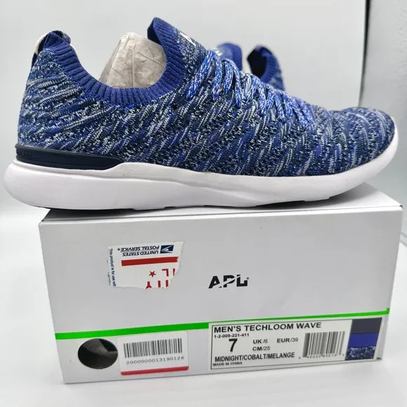 NWT APL Athletic Propulsion Labs Techloom Wave Blue Running Shoes brand new
