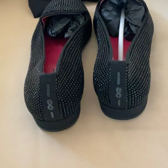 NWT black crystal flat loafer shoes 181 absolutely gorgeous eu 40, 9 9.5 10