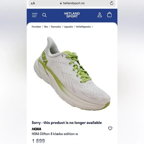NWT Clifton 8 Hoka One One Running shoes brand new white lime green womens HJK