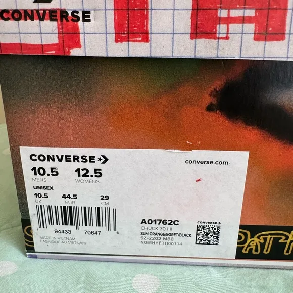 NWT Converse x Come Tees Chuck 70 A01762C Men’s size 10.5 / Women’s size 12.5.