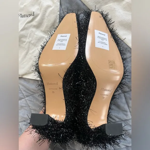 NWT Flattered Iggy Textile Black size 39