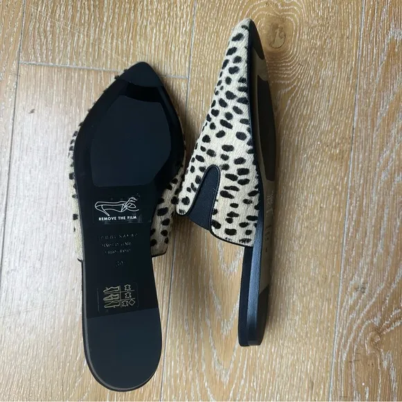 NWT Jenni Kayne Pony Hair Mules- Leopard Print