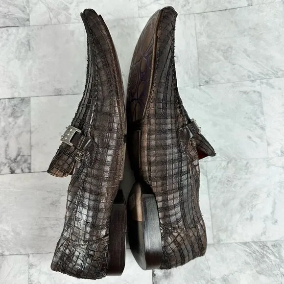 NWT Jo Ghost Woven Leather Loafers Driving Shoes sz 41 Italy