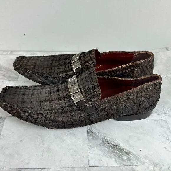 NWT Jo Ghost Woven Leather Loafers Driving Shoes sz 41 Italy