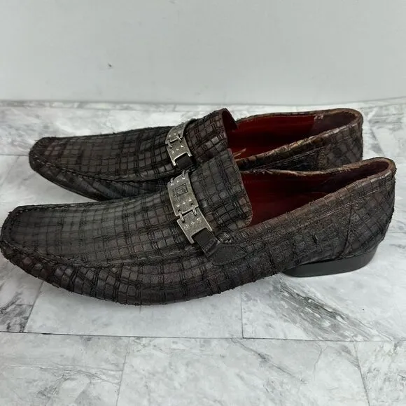 NWT Jo Ghost Woven Leather Loafers Driving Shoes sz 41 Italy