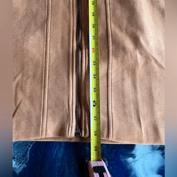 NWT MANLY Faux Suede, full zip Coat 2XL side-front pockets fits 48 Original Pkg.