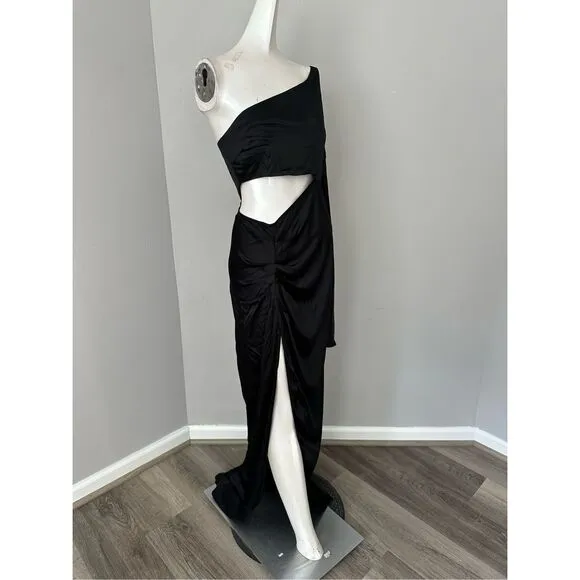 NWT MICHAEL COSTELLO x REVOLVE Kamaria Gown in Black Small $298