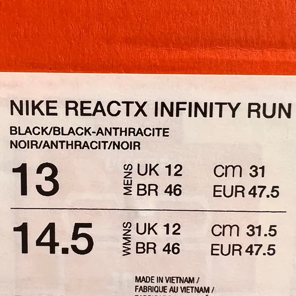 NWT Nike InfinityRN 4 Men’s Shoes