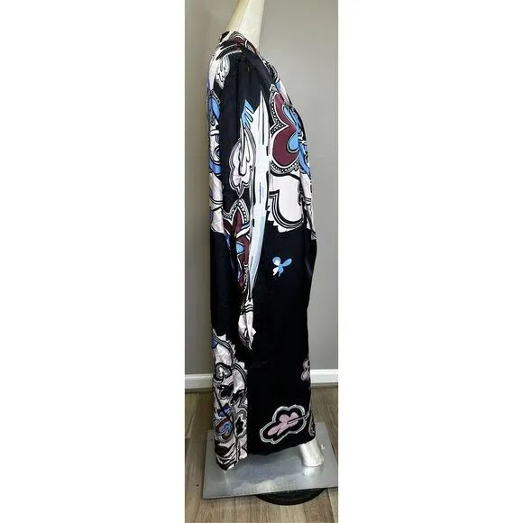 NWT Reiss Samara Pleat Front Midi Dress Black White Size 10 $475
