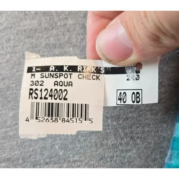 NWT Robert Graham Mens Shorts Sz 40 Aqua Sunspot Check Chino Preppy 9&quot; Inseam