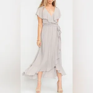 NWT Show me your MuMu Jess Ruffle Midi dress size XL
