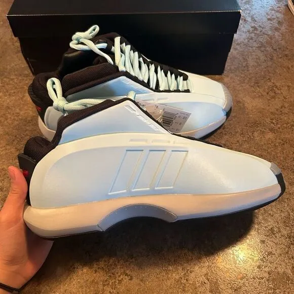 NWT Size 8 Adidas Kobe Ice Blue Crazy 1 Shoes