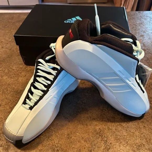 NWT Size 8 Adidas Kobe Ice Blue Crazy 1 Shoes