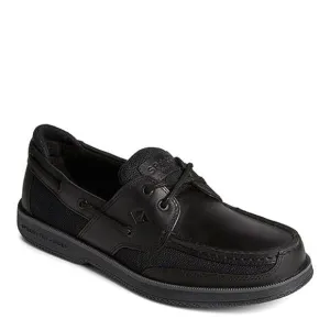 NWT Sperry Men's Surveyor 2 Eye Boat Shoe, Black-Size 10.5