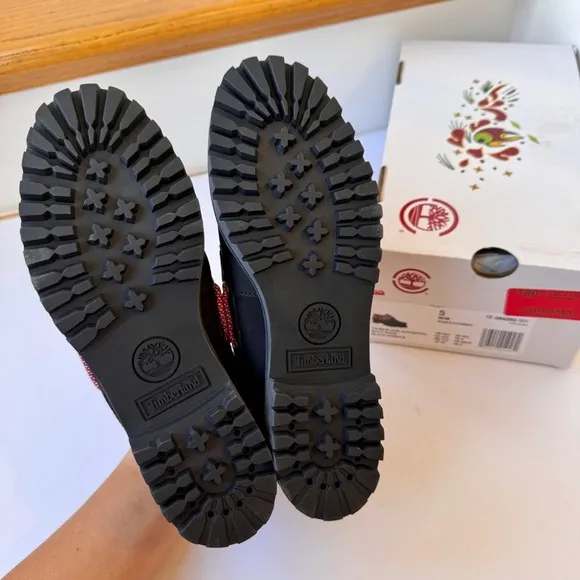 NWT Timberland x CLOT 3-Eye Boat Shoe Embroidered Hand-sewn black loafer shoes