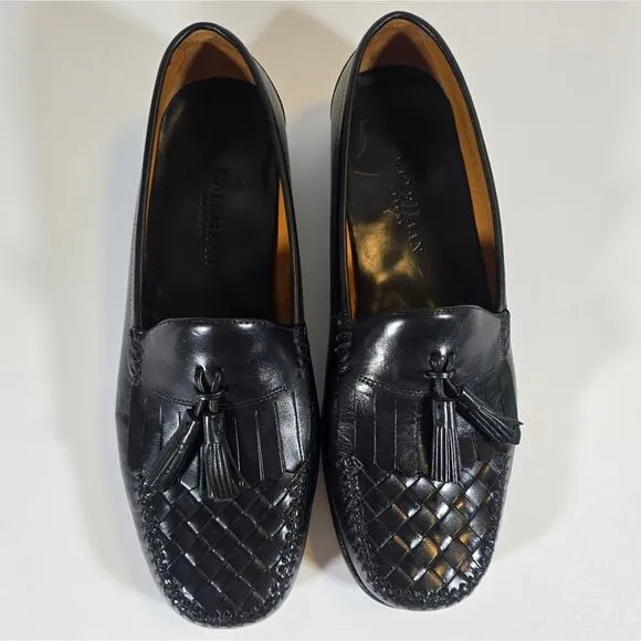 O Cole Haan Resort Black Leather Loafers Dress Shoes Mens Size 10D Preppy Office